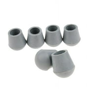 6pcs Rubber Tip For Triangle Cane Stool Crutches Chair 3/4 inch