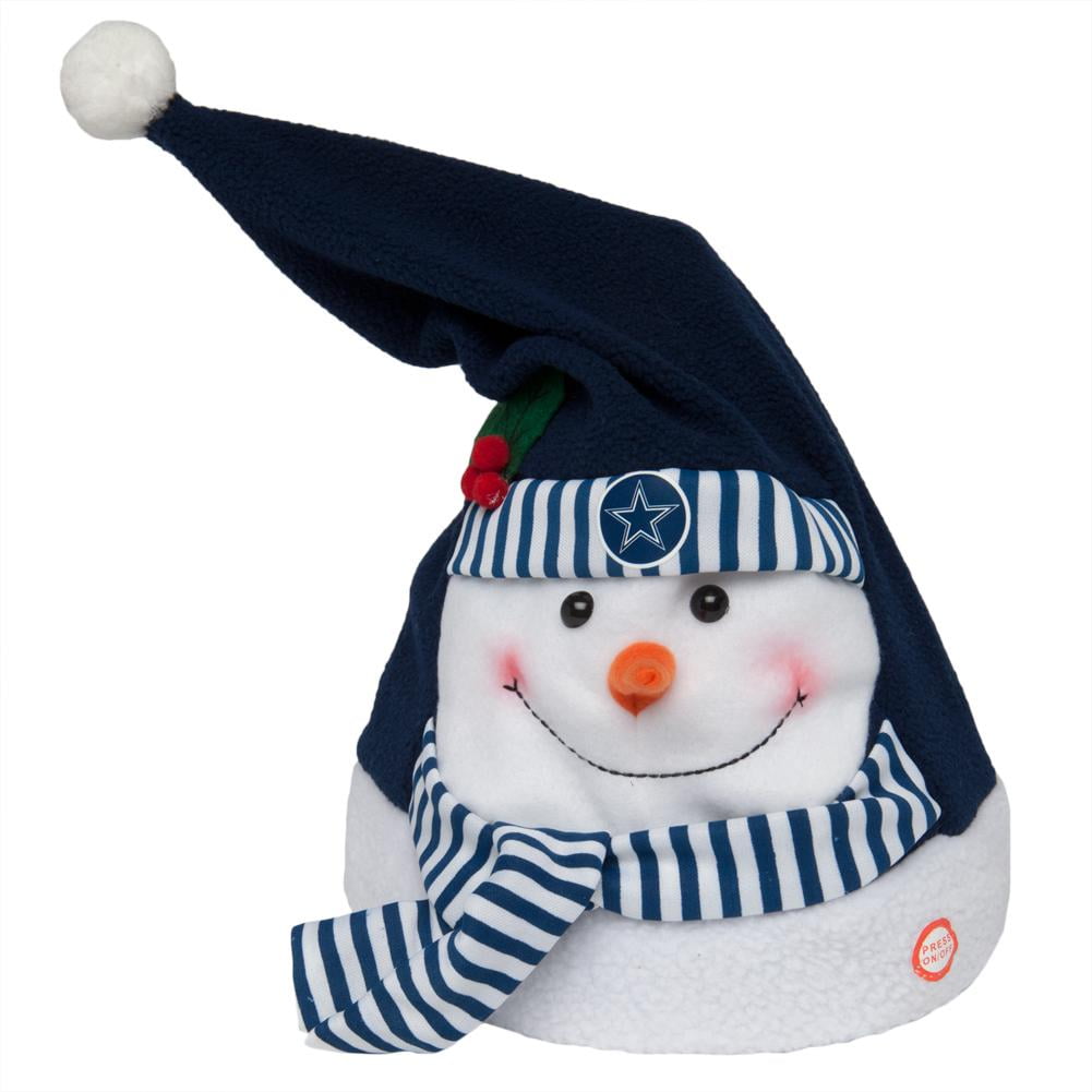 Dallas Cowboys Animated Snowman Musical Stocking Hat by Evergreen