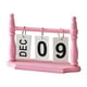 thumbnail image 1 of Calendario de escritorio Decoración diaria Reutilizable Regalo ideal Compacto con base de madera Práctico Rosa, 1 of 9