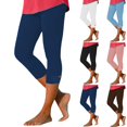 thumbnail image 2 of Yuanlook Capri Leggings for Women,High Waisted Tummy Control Yoga Pants with Pockets Running Hiking Cropped Pants - Brown - XL, 2 of 6