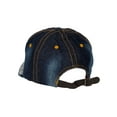 thumbnail image 3 of Womens Queen w/ Crown Stones Distressed Baseball Cap - Dark Denim, 3 of 4