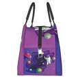 thumbnail image 4 of Lsque Astronaut Pattern Portable Insulation Lunch Bag, Insulated Food Delivery Bag, Meal Grocery Tote Insulation Bag Large Capacity Reusable Warming Bag, 4 of 9