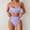 Purple, variant on Womens High Waisted Swimsuits Bottom Padded Bathing Suits Bikini Sets Top Two Piece Swimwear Teen Girl Swimming Suit Shorts Swimsuit Short Suit Set for Women