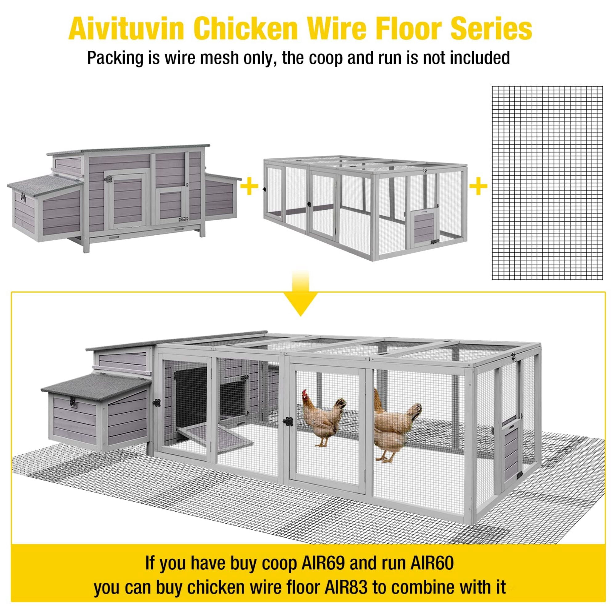Aivituvin Chicken Wire Chicken Fence Wire Mesh Netting Cages Animal Barrier Garden Aviary Plant Craft Projects