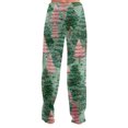 thumbnail image 3 of Women's Casual Fashion Christmas Pajama Pants, Long Sleepwear Trousers for Sports and Home Use, Comfortable and Soft Material for Nightwear and Lounging,Dark Green,M, 3 of 6