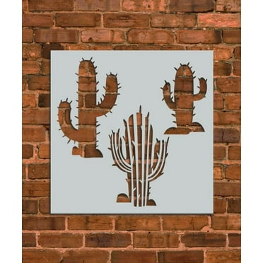Cactus Plant Stencil