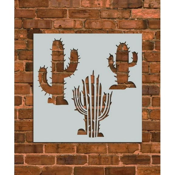 Cactus Plant Stencil