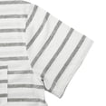 thumbnail image 5 of Awdenio Mens T-shirt New Summer Fashion Casual Stripe Short Sleeved Top Round Neck T-shirt Breathable, Stretch-Fit,Size S-3XL, 5 of 7