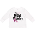 thumbnail image 3 of Inktastic Breast Cancer Awareness My Mom is a Fighter Boys or Girls Long Sleeve Toddler T-Shirt, 3 of 5