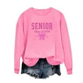 thumbnail image 4 of Uootdi Oversized Long Sleeve Shirt Gift Crewneck Senior Class of 2026 Graduation Sweatshirt for Women Teen Girls Pullover, 4 of 5