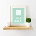 thumbnail image 2 of Clean Laundry, Dirty Laundry, Mint Green Laundry Room Wall Art Decor Graphic Signs, 2 of 7