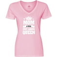thumbnail image 3 of Inktastic Mother's Day Mom a Title Just Above Queen with Crown Women's V-Neck T-Shirt, 3 of 5