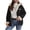 Black, variant on wdsxpo Women's Winter Jackets Warm Sherpa Lined Coats Full Zip Up Hooded Sweatshirt Fashion Cute Printed Fleece Jackets Outerwear