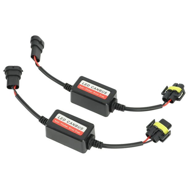 Decodificador LED Canbus H8 H9 H11, 12V, sin errores, antiparpadeo, para faros LED, luz antiniebla, 2 uds.