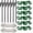 Green, variant on 6 Pcs 12 Inch Heavy Duty Steel Tree Stake Kits, Tree Stakes and Supports for Young Trees Against Bad Weather Leaning Tree Anchor Straightening Kit, Bonus Tree Straps & Rope for Anchoring