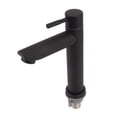 thumbnail image 2 of Bathroom Sink Faucet Stainless Steel Modern Single Handle Single Hole Cold Water Faucet Vanity Sink Tap for Home Hotel Black Straight, 2 of 5