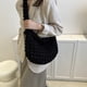 thumbnail image 3 of Bolso tote de nube para mujer Bolsos para axilas de moda de verano Bolso de hombro grande (Balck), 3 of 7