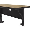 thumbnail image 3 of Correll 24"W x 48"D Deluxe High Pressure Top Flip Top Table in Fusion Maple, 3 of 7