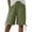 Dark Green, variant on Cotton Capris for Women Knee Length Drawstring Waist Pockets Shorts Tie Side Bottoms Summer Lounge Streetwear Capri Pants Red XL