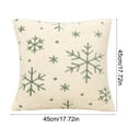 thumbnail image 3 of Hometravel Velvet Snowflake Christmas Pillow, Nordic Soft Plush Holiday Throw Cushion, Festive Snow Pattern Decor for Living Room Sofa, Bedroom, Home Decoration, 3 of 6