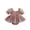 Pink, variant on LYMAYTER Baby Girl Tulle Dress Romper Sleeveless Knot Front Pleated Bodysuit Newborn Mesh Princess Outfits 3M-24M