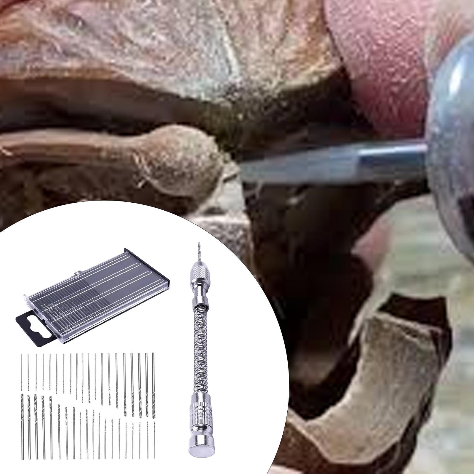 Dualoai Micro Screw Extractor Hand Drill Portable Accessories for 0.3 to 1.6mm Drill DIY