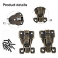 thumbnail image 4 of 2 Pcs Jewelry Chest Cabinet Suitcase Case Trunk Toggle Hasp Latch Clasp Clip, 4 of 8