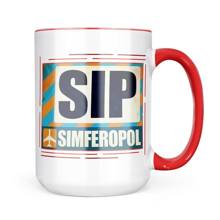 

Neonblond Airportcode SIP Simferopol Mug gift for Coffee Tea lovers