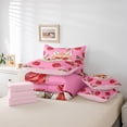 thumbnail image 6 of Feelyou Kawaii Fox Animal Bedding Comforter Set 7pcs, Fashion Red Rose Floral King Bedding Sets, Teens Kids Boys Girls Reversible Bed Sheets, Ultra Soft Bedroom Decor, 6 of 8