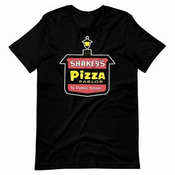 RARE SHAKEYS PIZZA 70s Style Tee Shirt Short-Sleeve Unisex T-Shirt
