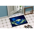 thumbnail image 4 of Carolines Treasures MW1101JMAT Crab Tealy Door Mat Indoor Rug or Outdoor Welcome Mat 24x36 Doormat 24H X 36W multicolor, 4 of 4