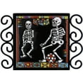 thumbnail image 2 of 6x6 Football Players. Day-Of-The-Dead Clay Tile, 2 of 2