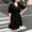 Black, variant on Plus Size V Neck Mini Dress for Women Short Sleeve Casual Summer A-Line Tunic Dress with Pockets Flowy Sundress