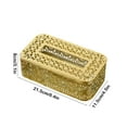 thumbnail image 3 of Btomtd Metal Frame Tissue Box Cover Desktop Storage for Living Room or Bedroom Decorative Iron Tissue Box Holder, C, 3 of 6