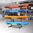 thumbnail image 6 of Selooye Kayak Storage Rack, Freestanding Heavy Duty Adjustable Kayak Stand Indoor Outdoor Storage Rack Garage, with Wheels and Foot Pad, for Kayaks, SUPs, Canoes, Surfboard, 6 of 8