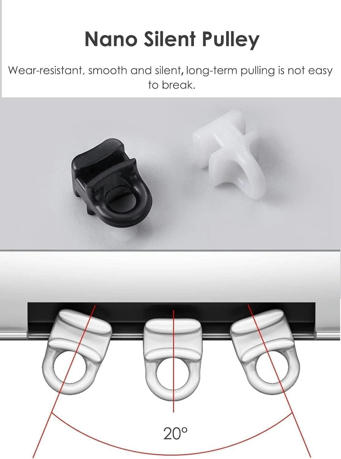 GXCZ Embedded Invisible Curtain Track Room Divider Curtain Rods, Aluminium Ceiling Curtain Rail(White,8m/26.2ft)