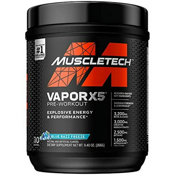 Preentrenamiento MuscleTech Vapor X5 30 porciones