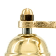 Alexander Home Greek Pepper Mill, 9 Inch Tall, Manual Grinder, Brass