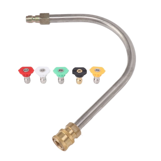 Pressure Washer Extension Wand, Pressure Washer Extension Bar 45 Degree Curved Wide Compatibility Quick Plug Connector
