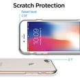 thumbnail image 3 of Case for Apple iPhone 8 Plus and iPhone 7 Plus Cover, 5.5-Inch, Shock Absorption TPU Rubber Gel Transparent Anti-Scratch Clear Back, HD Crystal Clear, 3 of 7