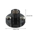 thumbnail image 2 of FENGGUIQU 2Ud Portalámparas De Tornillo E10 Negro Para Lámparas De Y Pared Fácil Instalación Duradero, 2 of 8