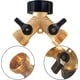 thumbnail image 2 of Divisor de manguera de jardín de latón de 2 vías, divisor de grifo de conector de manguera de 3/4 pulgadas, divisor de manguera Y, adaptador de espiga de manguera 2 válvulas con arandelas de goma adic Afortunado Sencillez, 2 of 3