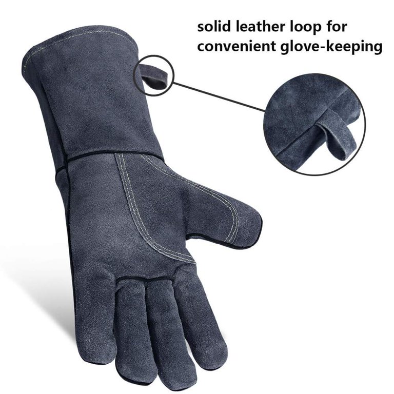 OZERO Oven Mitts Men BBQ Gloves: 932°F Heat Resistan Gloves - Grill Gloves  for Kitchen Cooking Pot Holders