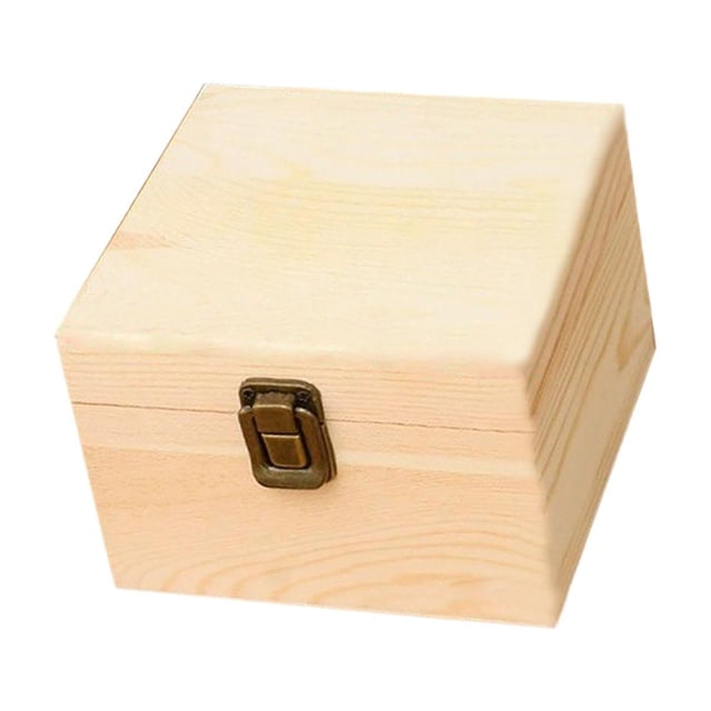 Caja de almacenamiento de madera, caja de flores, caja decorativa para dulces, contenedor, caja de madera, caja de recuerdos para centro de mesa, rece tapa de madera 145x145cm