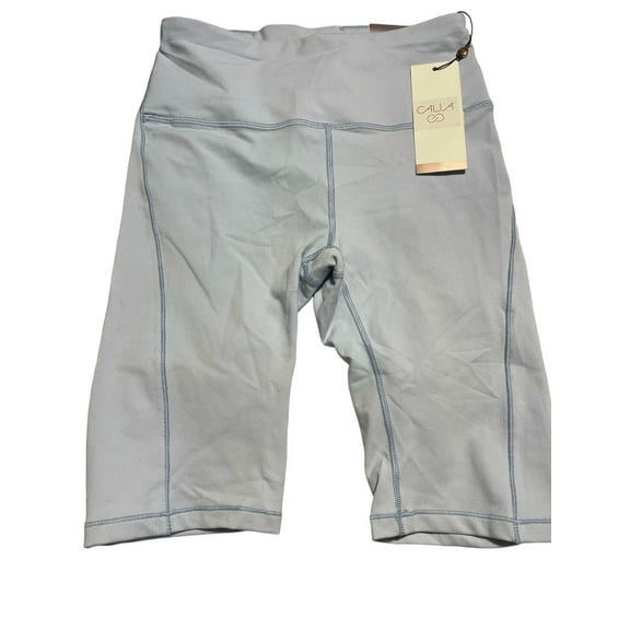 CALIA Women’s High Rise Bike Shorts XS Essential Collection 10in Inseam Black