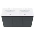 thumbnail image 5 of Bryn 48" Wall-Mount Double Sink Bathroom Vanity, 5 of 8