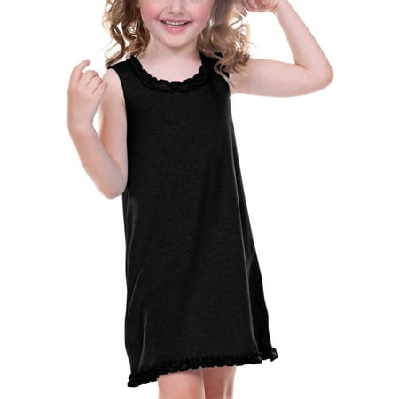 Kavio Girls 3-6X Lettuce Edge Ruffles Slvlss Dress, Style P1P0591