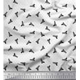 thumbnail image 1 of Soimoi Viscose Chiffon Fabric Dot & Weapon Printed Craft Fabric by the Yard 42 Inch Wide, 1 of 1