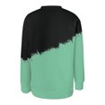 thumbnail image 3 of Vedolay Plus Size Tops for Women Women's Puff Long Sleeve Sweatshirts Crewneck Loose Tunic 2023 Pullover Tops,Green XXL, 3 of 4