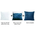 thumbnail image 4 of Home Soft Things Textured Velvet 2 Piece Pillow Shell Set - Majolica Blue - 26" x 26", 4 of 4